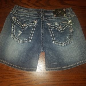 Miss Me denim shorts size 30. Like new!